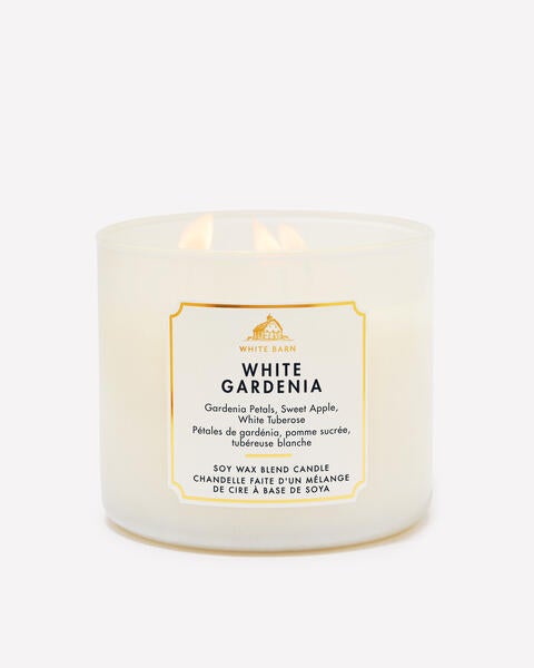 Chandelle à 3 mèches White Gardenia