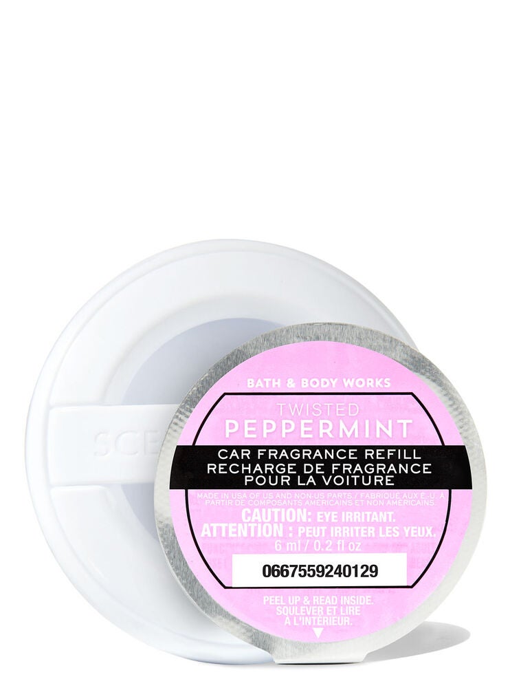 Twisted Peppermint Car Fragrance Refill Bath and Body Works