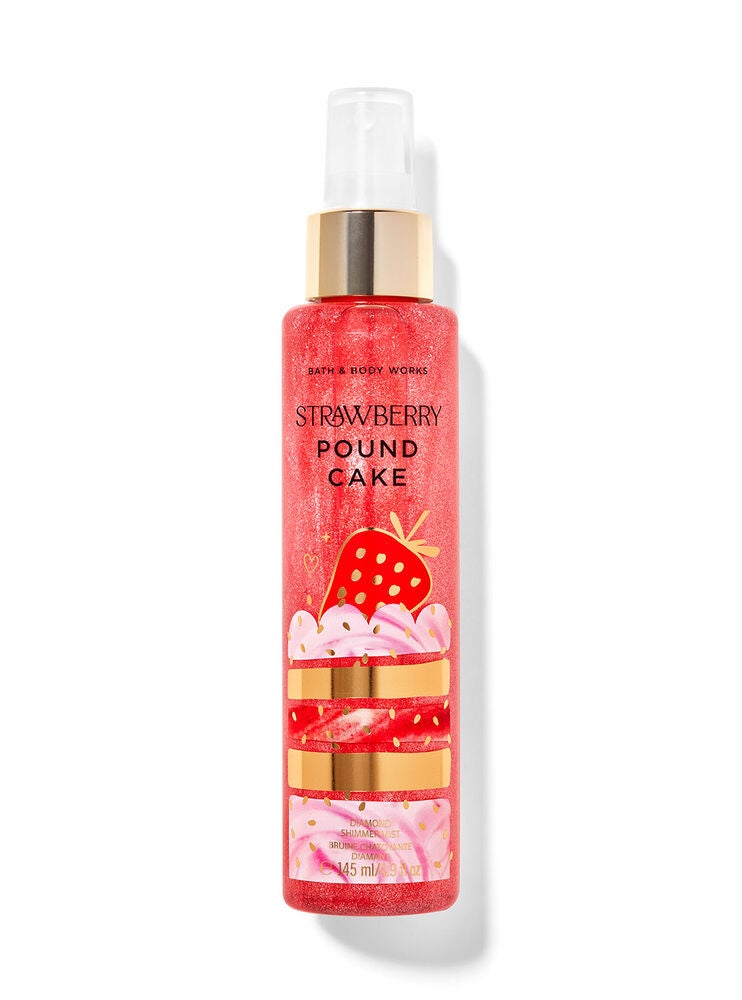 Strawberry Pound Cake Diamond Shimmer Mist Bath and Body Works