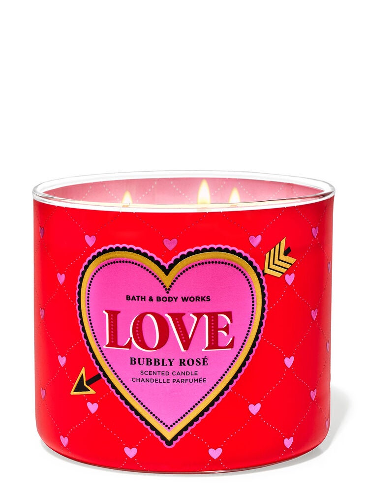Bubbly Rosé 3Wick Candle Bath and Body Works