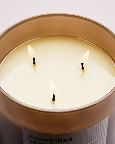 Sunwashed Santal 3-Wick Candle