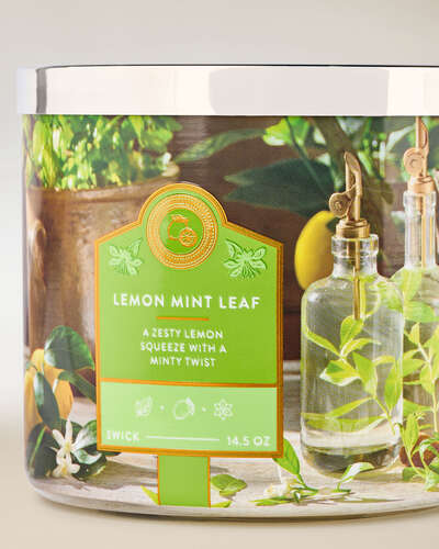Lemon Mint Leaf 3-Wick Candle