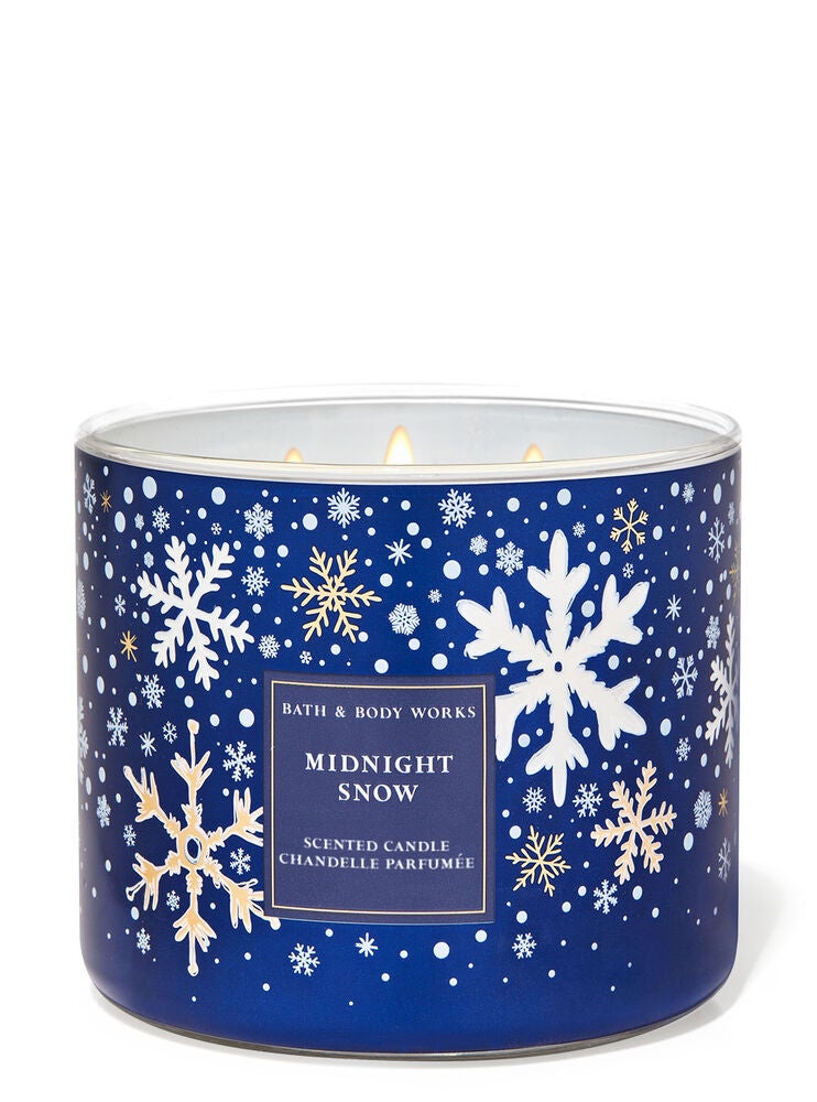 Midnight Snow 3Wick Candle Bath and Body Works