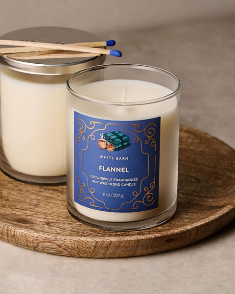 Chandelle à une mèche Flannel