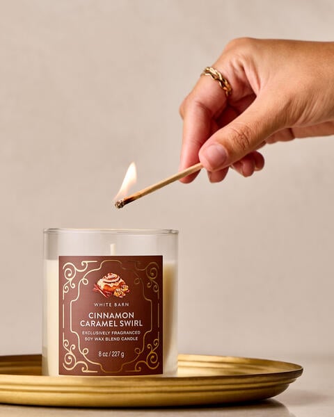 Cinnamon Caramel Swirl Single Wick Candle
