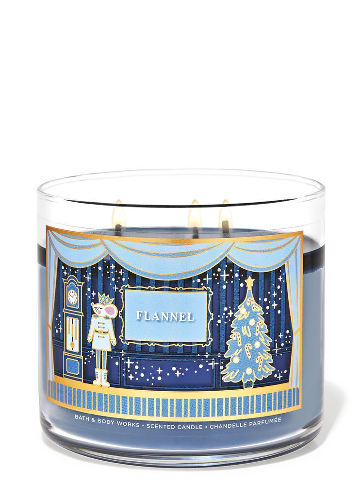 Flannel 3Wick Candle Bath and Body Works