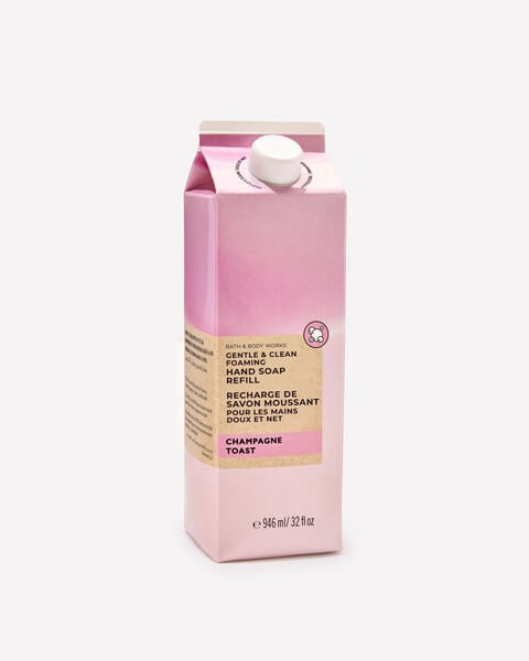 Recharge de savon moussant doux et net Champagne Toast