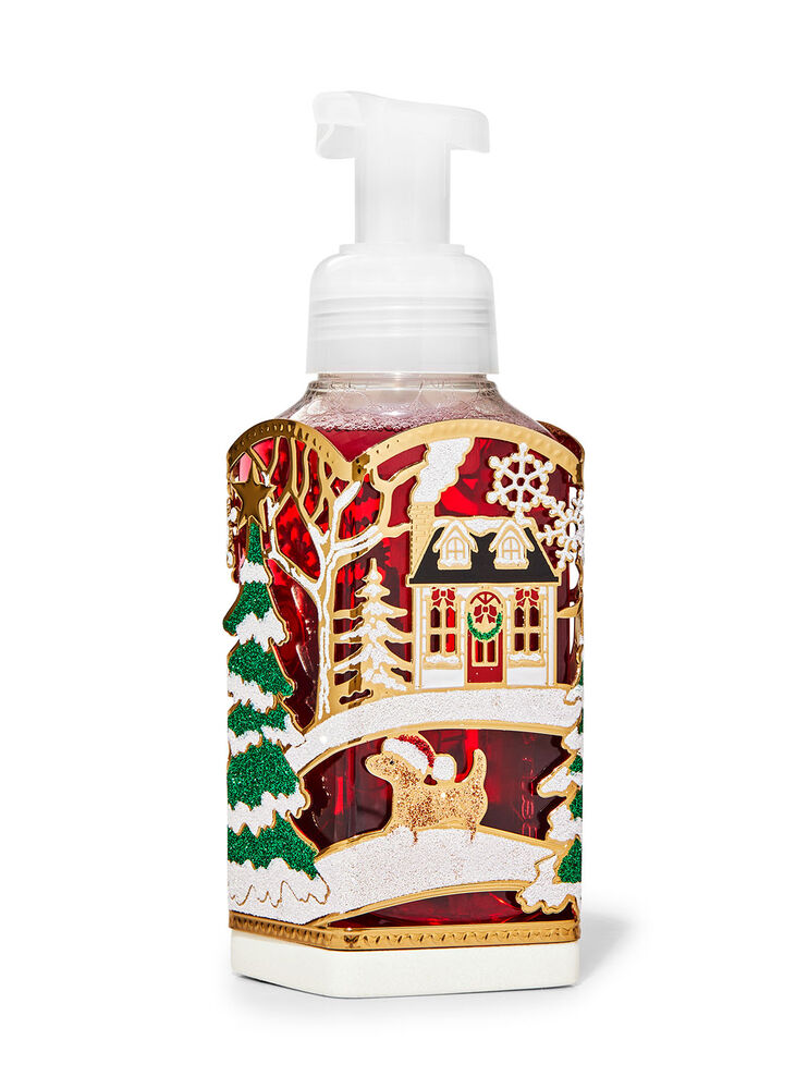 Holiday Snowman Scene Gentle Foaming Soap Holder Image 2