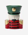 Nutcracker Bust Pedestal 3-Wick Candle Holder