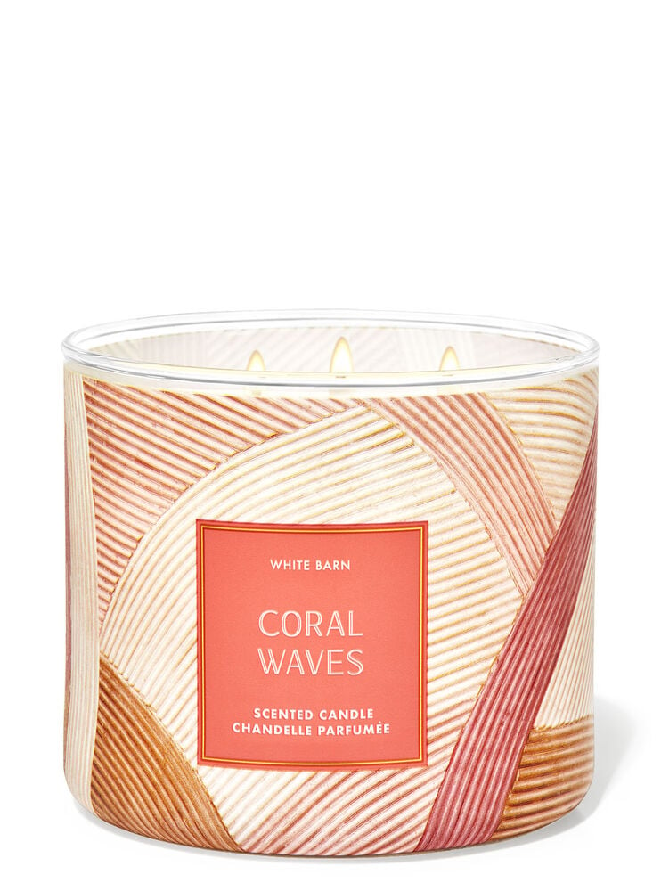 Coral Waves 3-Wick Candle