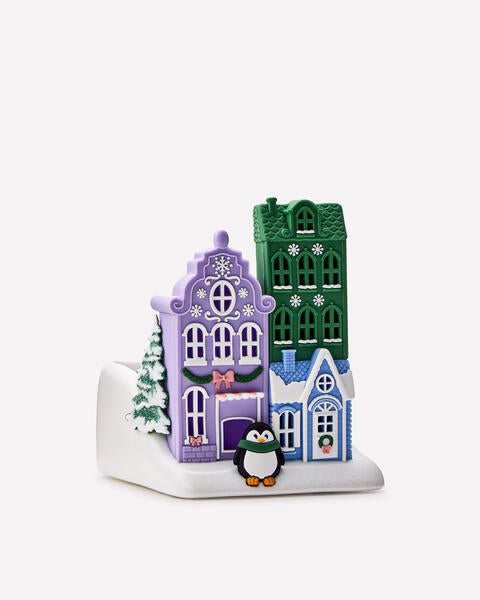 Light-Up Holiday Village Soap Holder