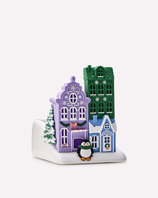 Light-Up Holiday Village Soap Holder