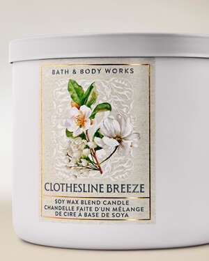 Clothesline Breeze 3-Wick Candle