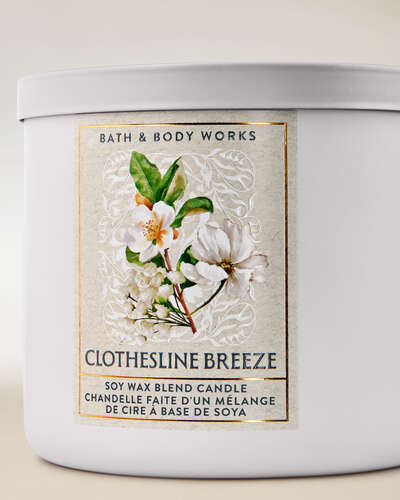 Clothesline Breeze 3-Wick Candle