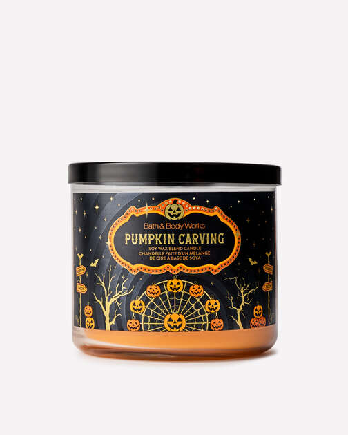 Pumpkin Carving 3-Wick Candle
