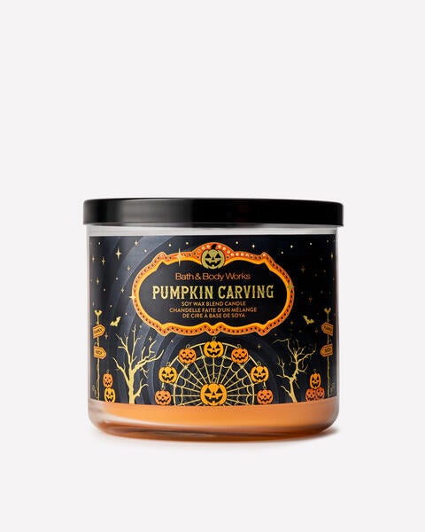 Pumpkin Carving 3-Wick Candle