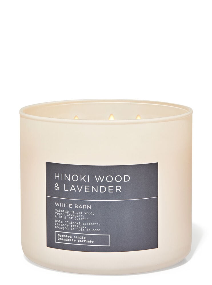 Chandelle à 3 mèches Hinoki Wood & Lavender