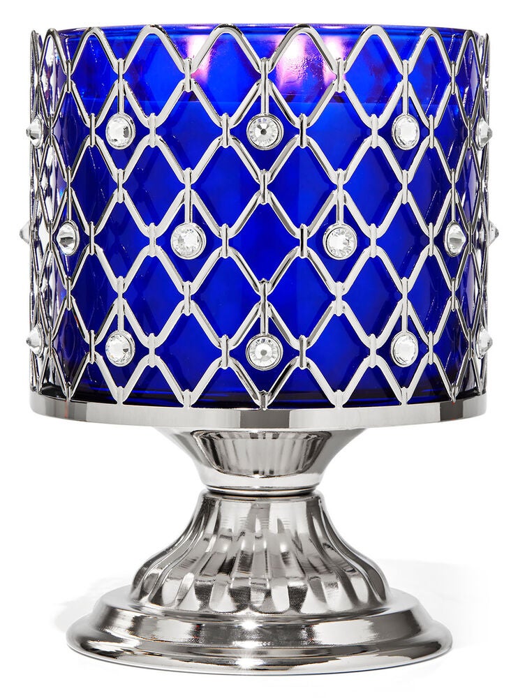 Wired Gems Pedestal 3Wick Candle Holder Bath and Body Works