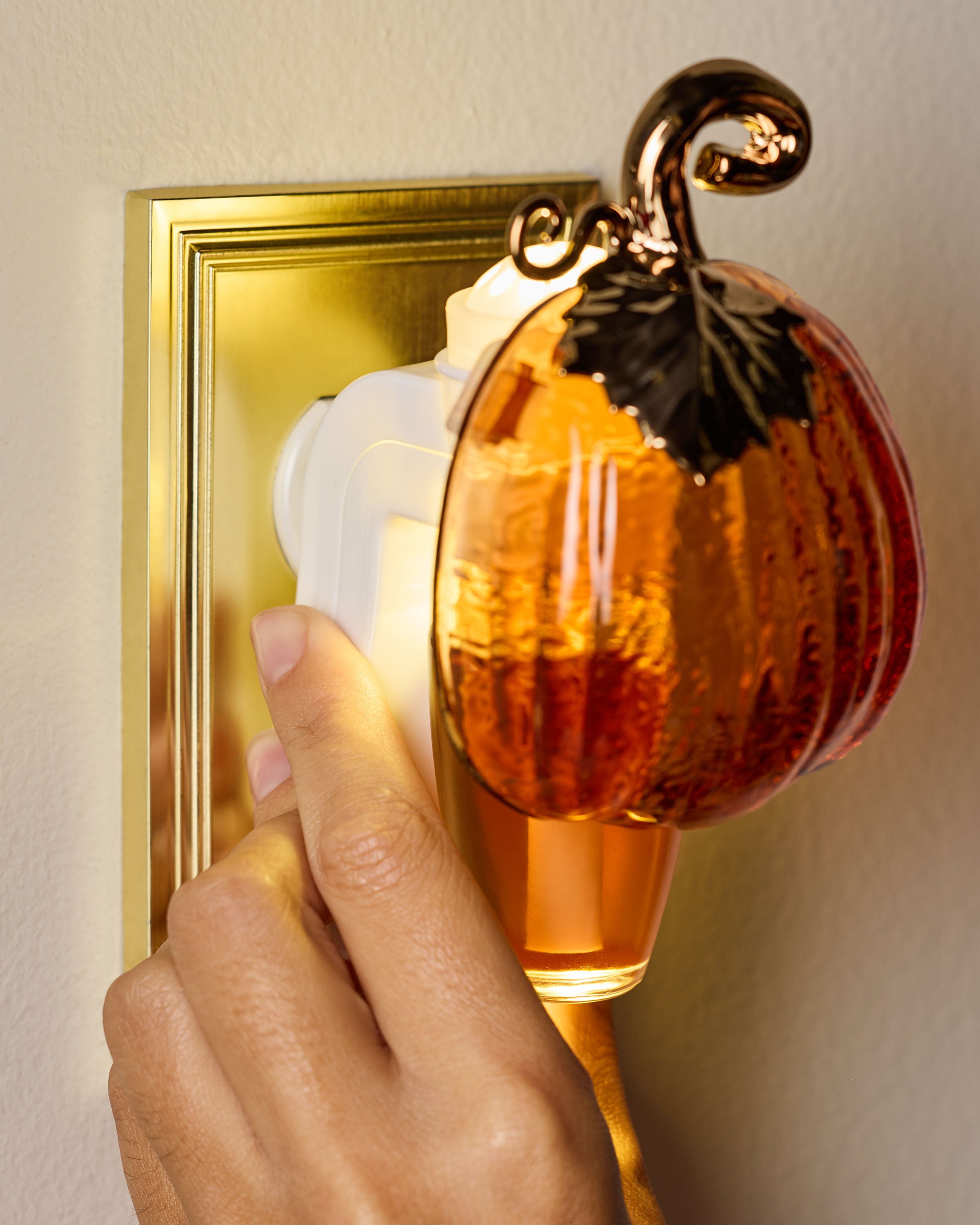 Orange Pumpkin Nightlight Wallflowers Fragrance Plug | Bath & Body