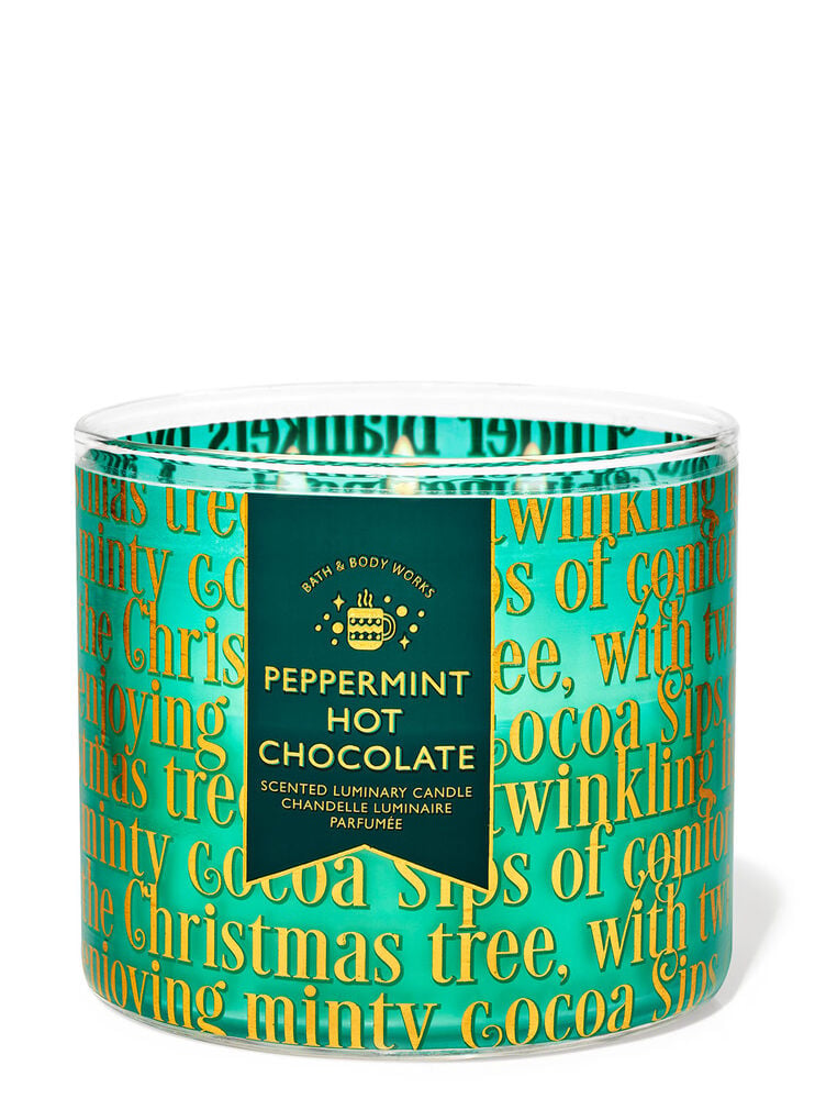 Peppermint Hot Chocolate 3-Wick Candle Image 1