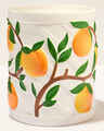 Vera Bradley Peach Pedestal 3-Wick Candle Holder
