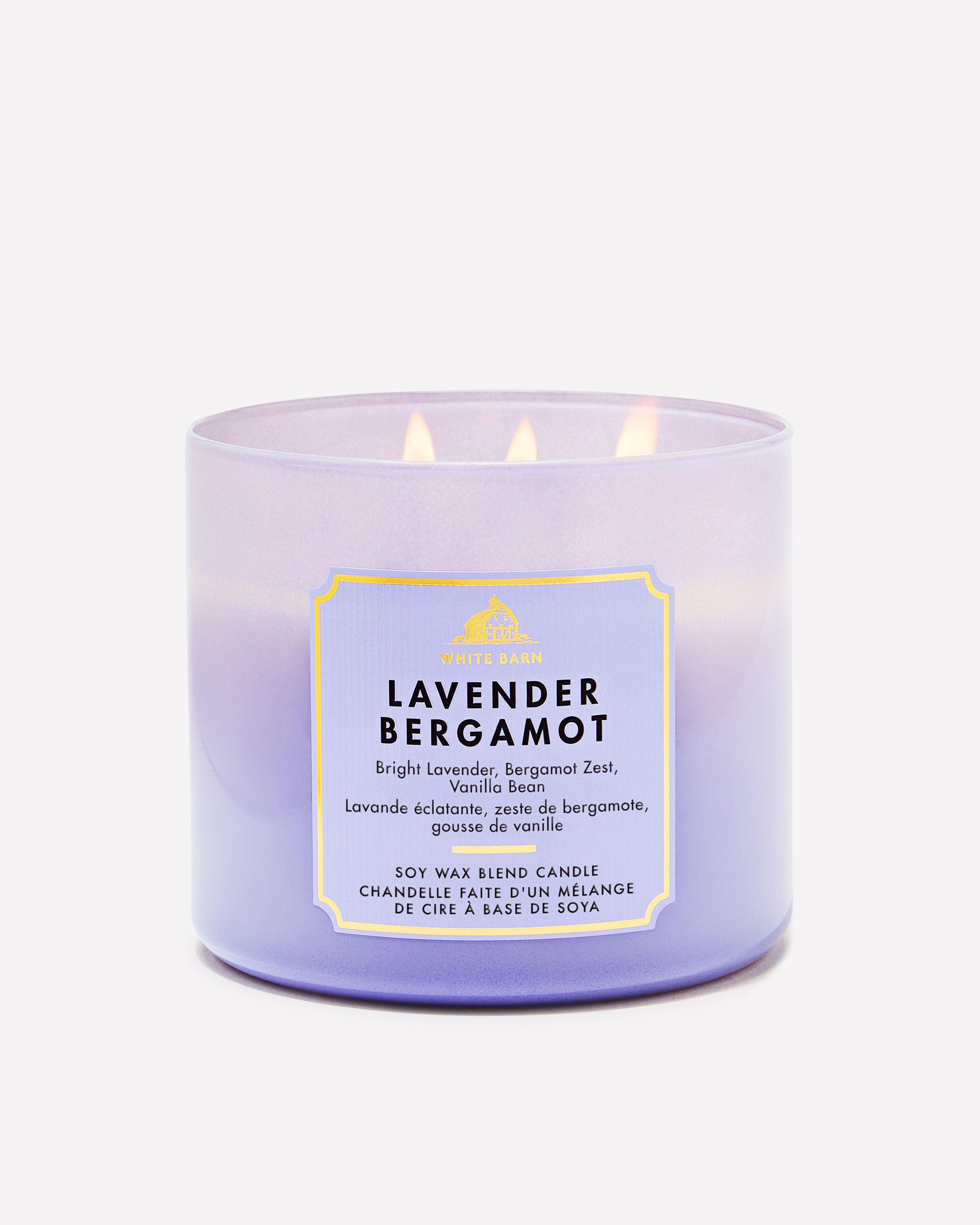 Bath & Body Works キャンドル Lavender Bergamot 3-Wick Candle | Bath & Body Works