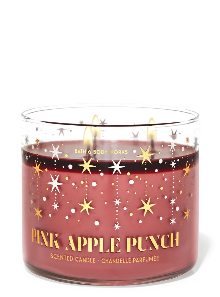 Pink Apple Punch 3Wick Candle Bath and Body Works