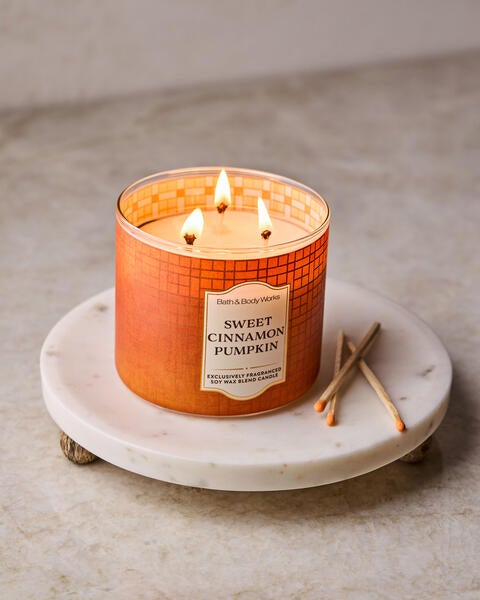 Chandelle à 3 mèches Sweet Cinnamon Pumpkin