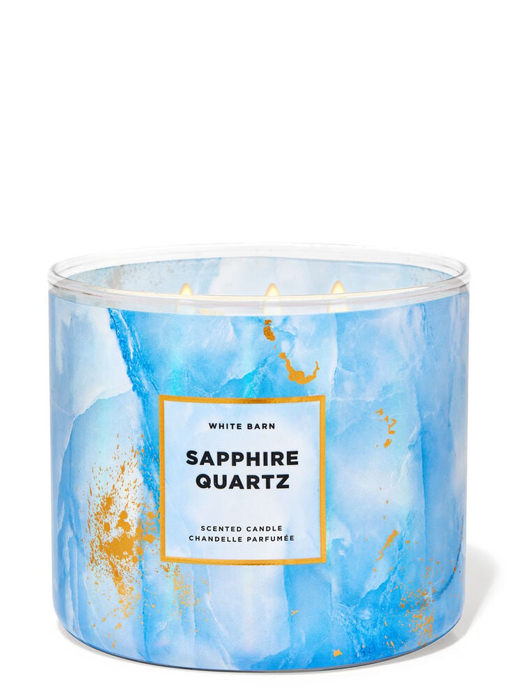 Sapphire Quartz 3-Wick Candle