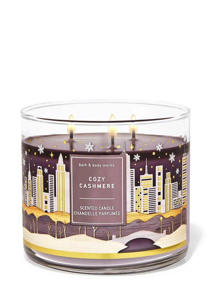 Cozy Cashmere 3Wick Candle Bath and Body Works