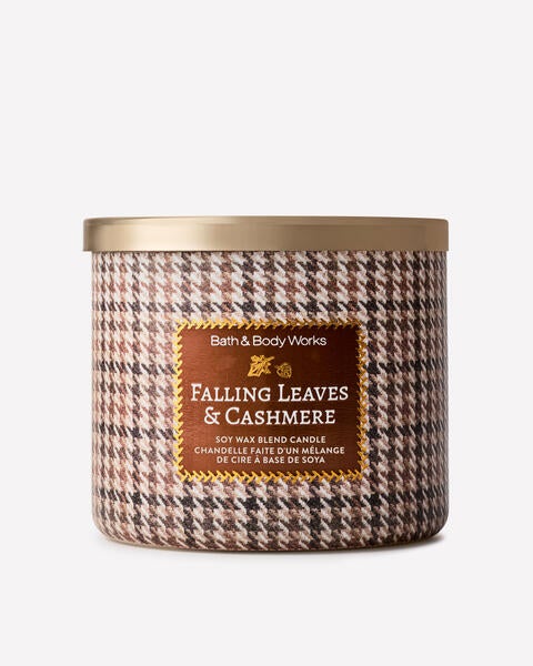 Chandelle à 3 mèches Falling Leaves & Cashmere