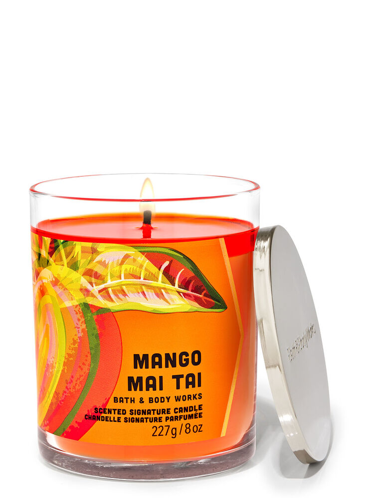 Chandelle à une mèche signature Mango Mai Tai