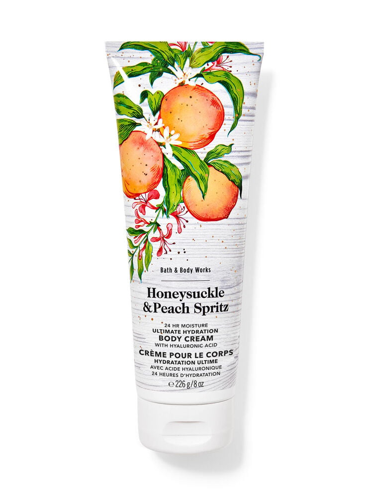 Crème pour le corps hydratation ultime Honeysuckle & Peach Spritz
