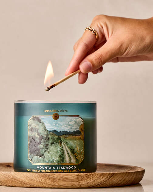 Mountain Teakwood 3-Wick Candle