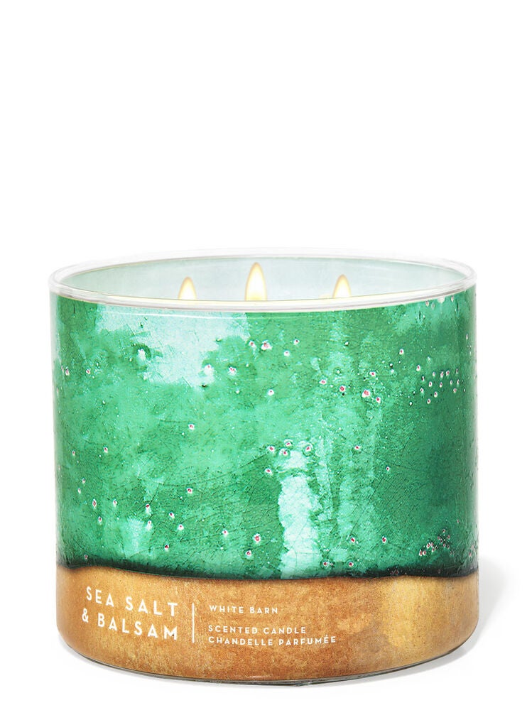 Sea Salt & Balsam 3Wick Candle Bath and Body Works
