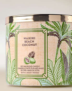 Waikiki Beach Coconut 3-Wick Candle