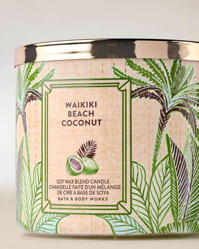 Waikiki Beach Coconut 3-Wick Candle