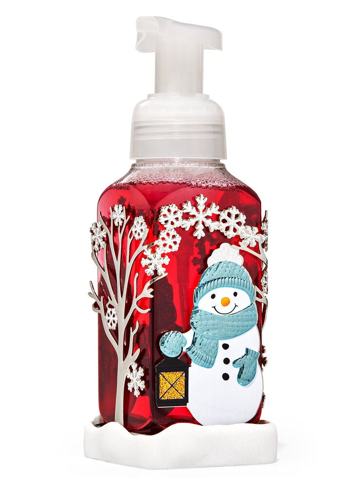 Snowmen Scene Gentle Foaming Soap Holder Bath and Body Works
