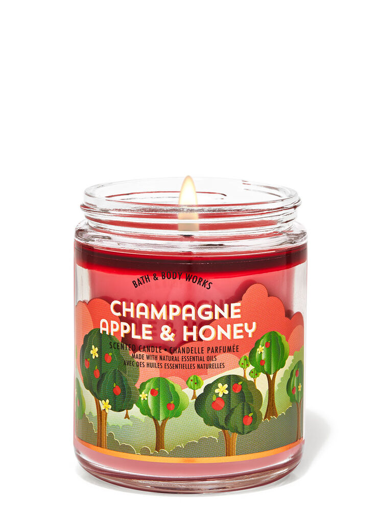 Champagne Apple & Honey Single Wick Candle