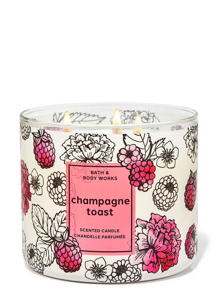 Champagne Toast 3Wick Candle Bath and Body Works