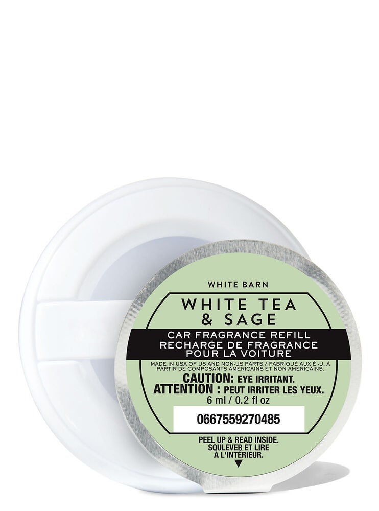 White Tea & Sage Car Fragrance Refill Bath and Body Works