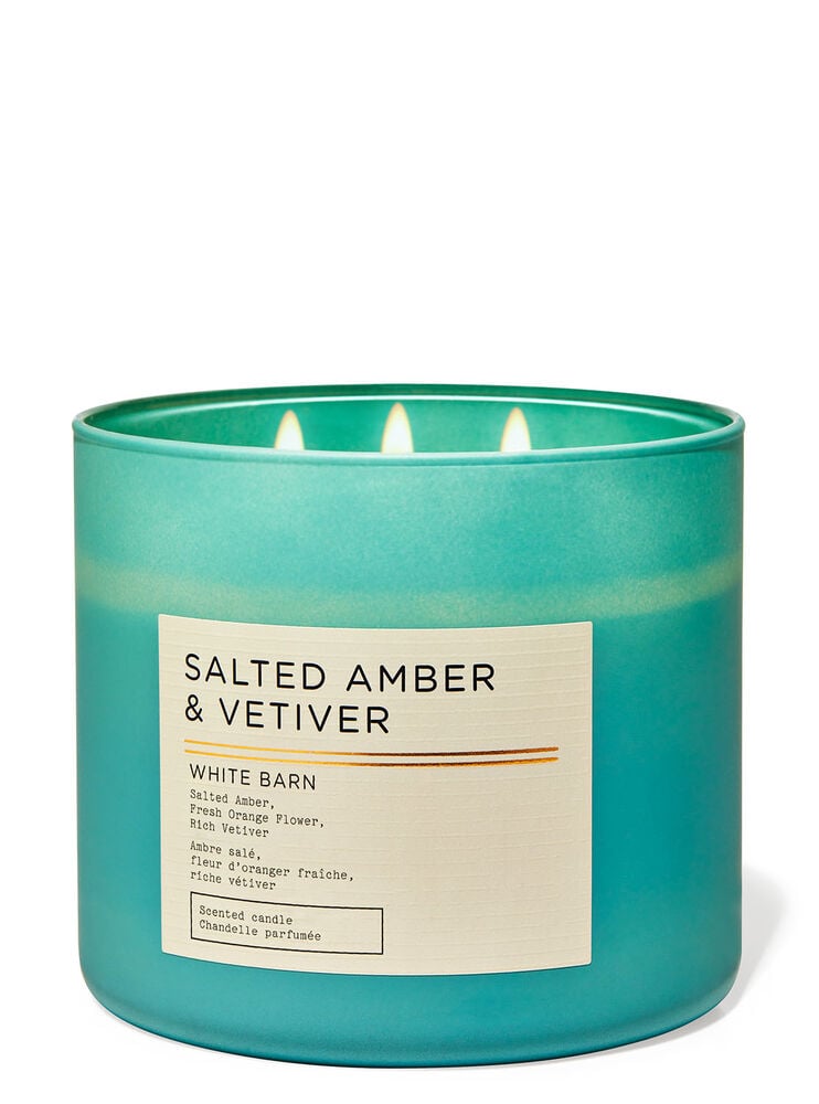 Salted Amber & Vetiver 3-Wick Candle