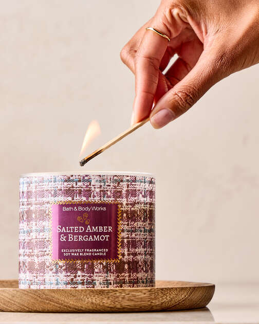 Salted Amber & Bergamot 3-Wick Candle