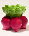 Beet Pedestal 3-Wick Candle Holder