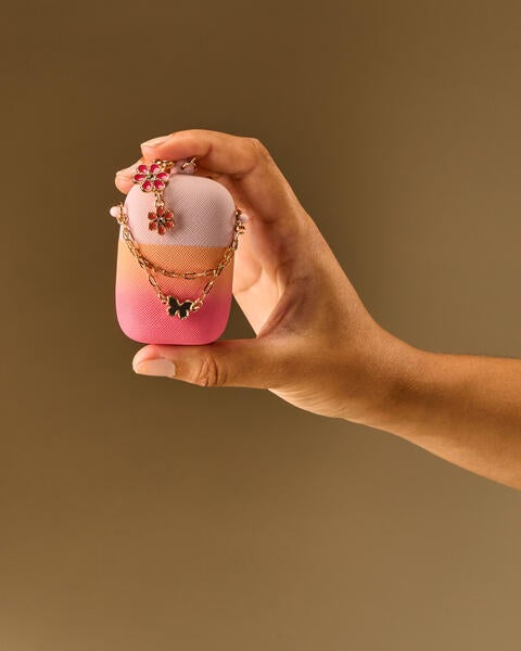 Porte-flacon PocketBac Ombré avec breloques printanières