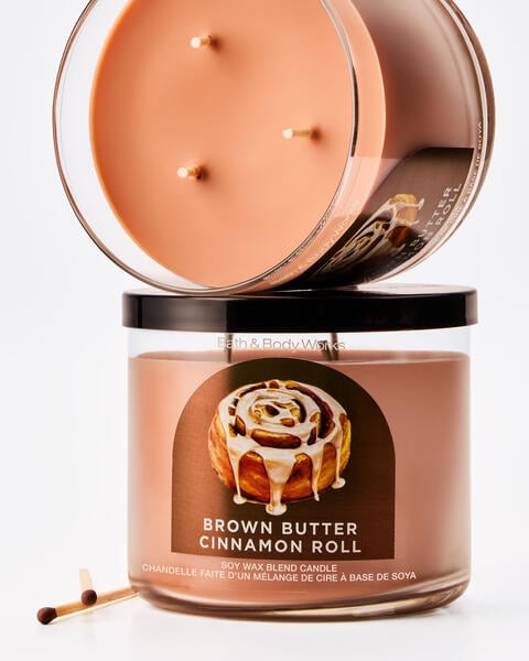 Brown Butter Cinnamon Roll 3-Wick Candle