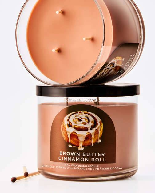 Brown Butter Cinnamon Roll 3-Wick Candle