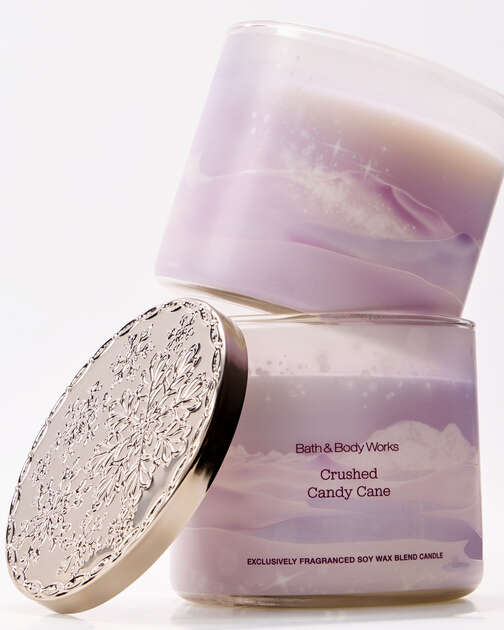 Crushed Candy Cane 3-Wick Candle