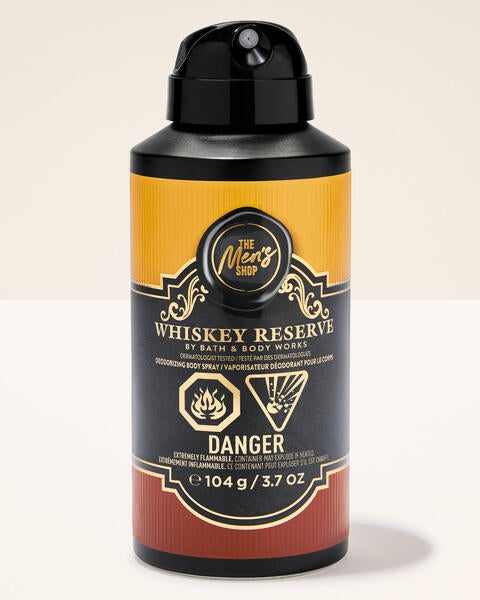 Whiskey Reserve Deodorizing Body Spray
