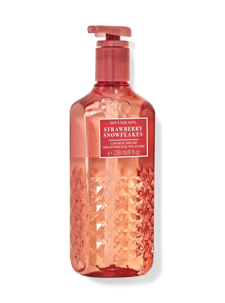 Strawberry Snowflakes Cleansing Gel Hand Soap Bath and Body Works